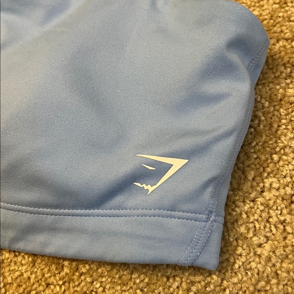 Gymshark BANDEAU SPORTS BRA Light Support Sky Blue Sports Bra Size Medium - Picture 5 of 8